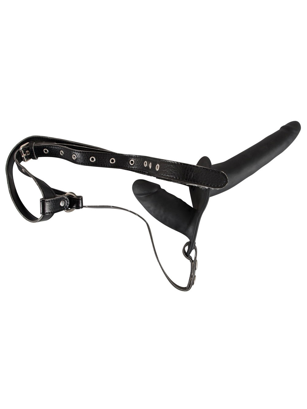 Doppio Strap-On Black Silicone main product photo