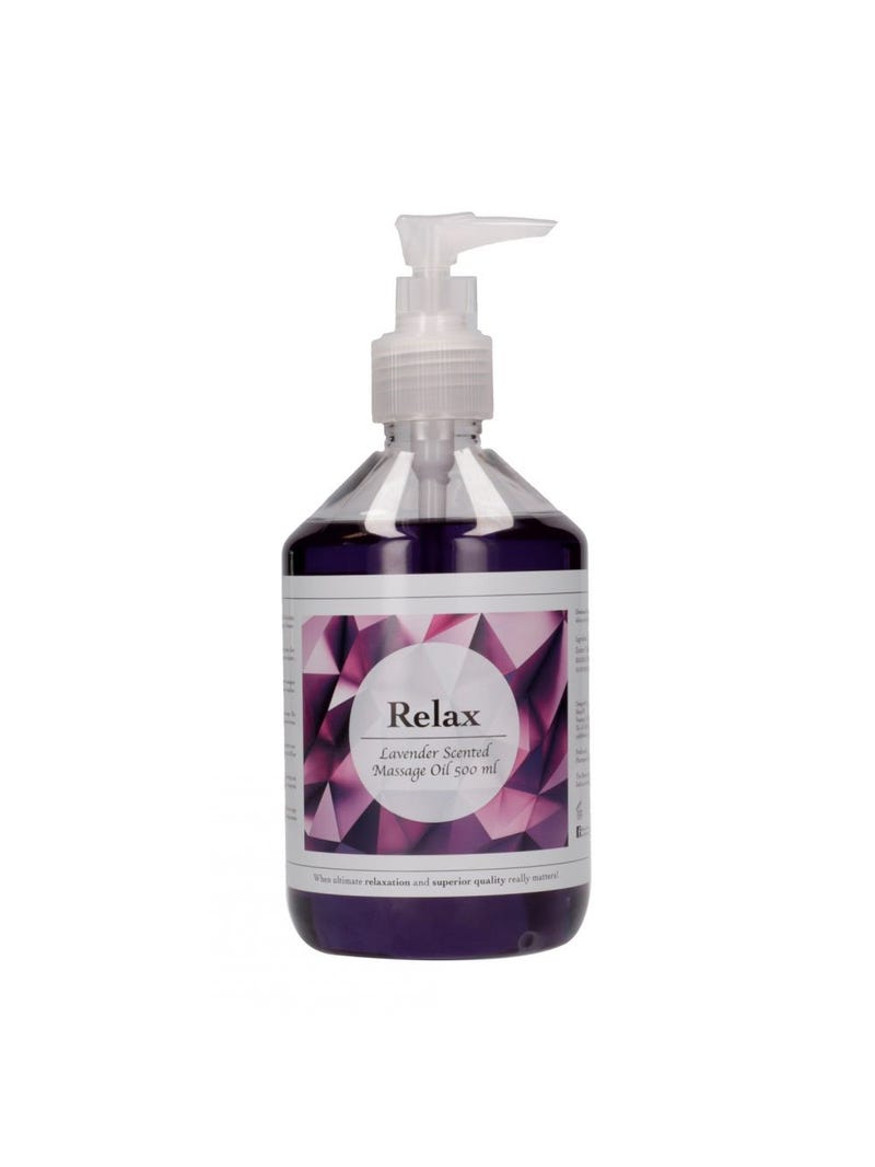 Huile de Massage aux Plantes Relax Lavande main product photo