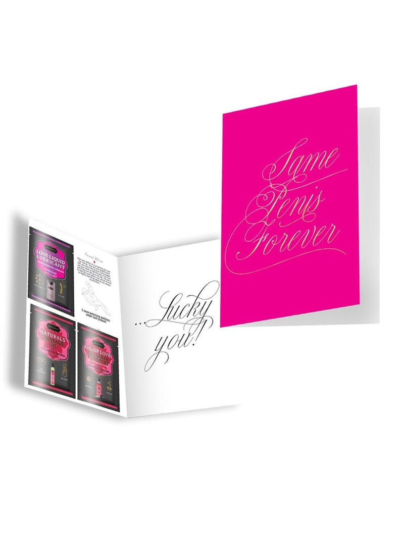 Biglietto d'Auguri Naughty Notes Same Penis Forever main product photo