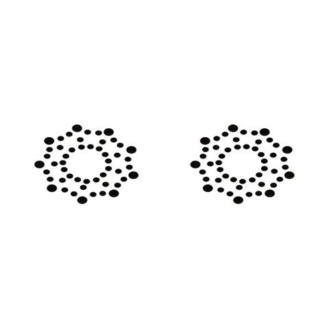 Nippies Etoiles Noires Strass