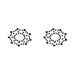 Copricapezzoli Nippies Stelle Nere Brillantini