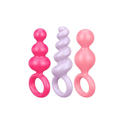 Kit 3 Plugs Anal Satisfyer Booty Call Colored