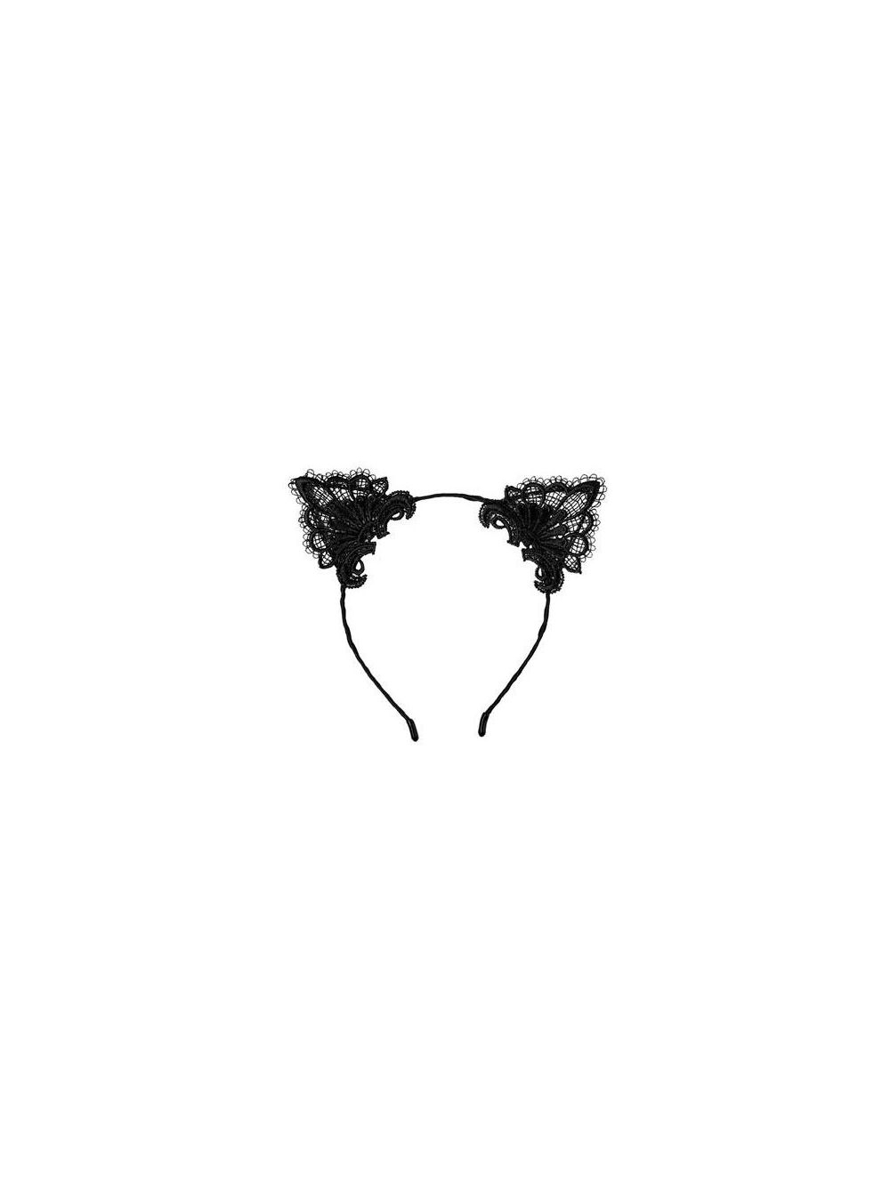 Serre-Tête Oreilles de Chat Dentelle