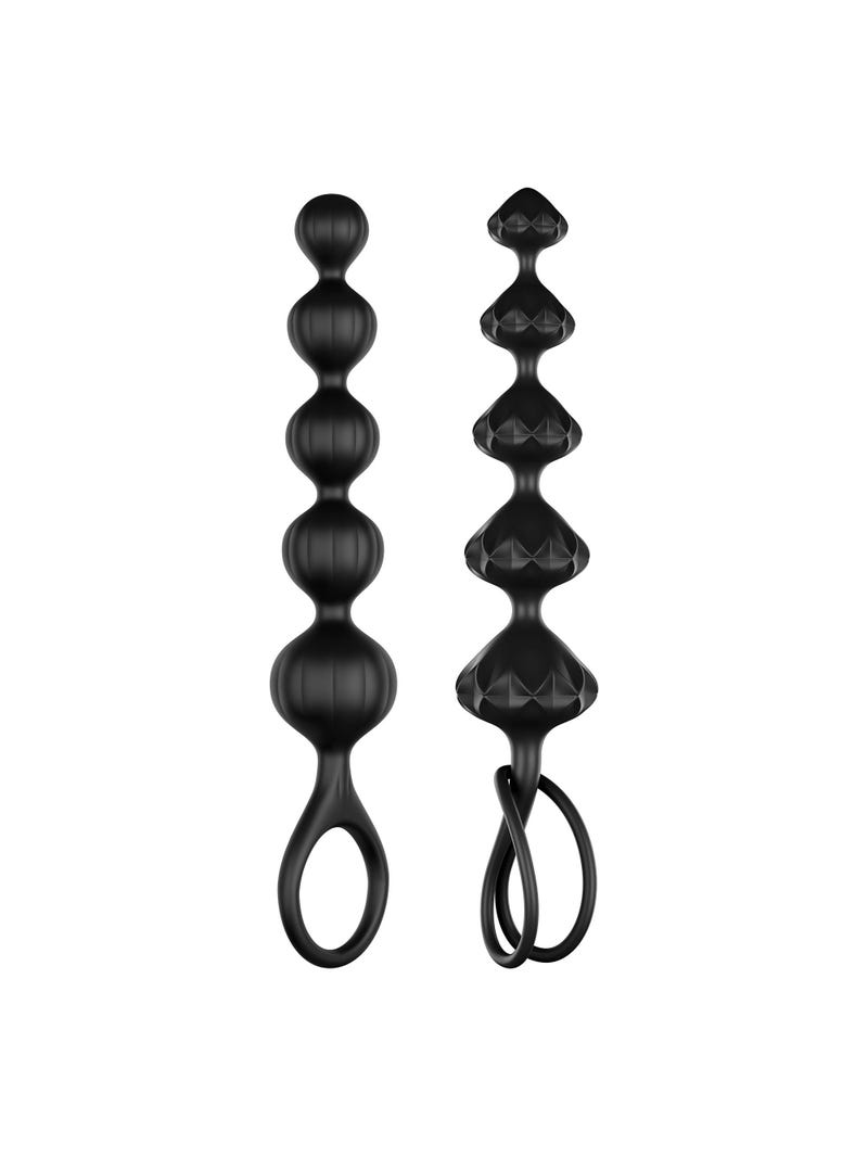 Kit Chapelets Anal Satisfyer Love Beads Black main product photo