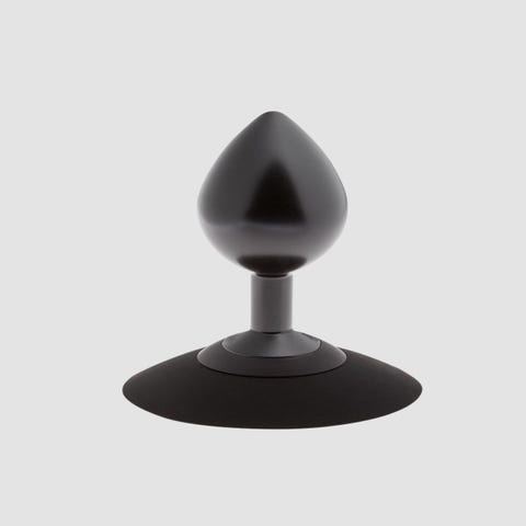 Plug Anal Ventouse en Aluminium Alu-Plug Noir Medium