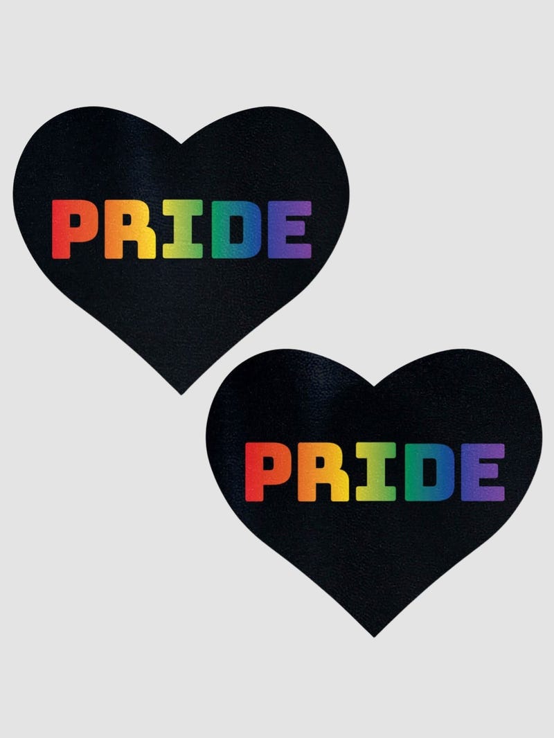 Caches-Seins Love Coeur Noir Pride