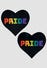 Caches-Seins Love Coeur Noir Pride