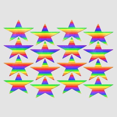 Autocollants Body Minis Étoile Arc-En-Ciel