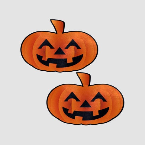 Caches-Seins Citrouille Halloween