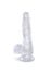 Dildo avec Testicules 15,2 cm King Cock Clear