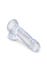 Dildo avec Testicules 17,8 cm King Cock Clear