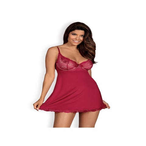 Nuisette Babydoll Rosalyne Cerise