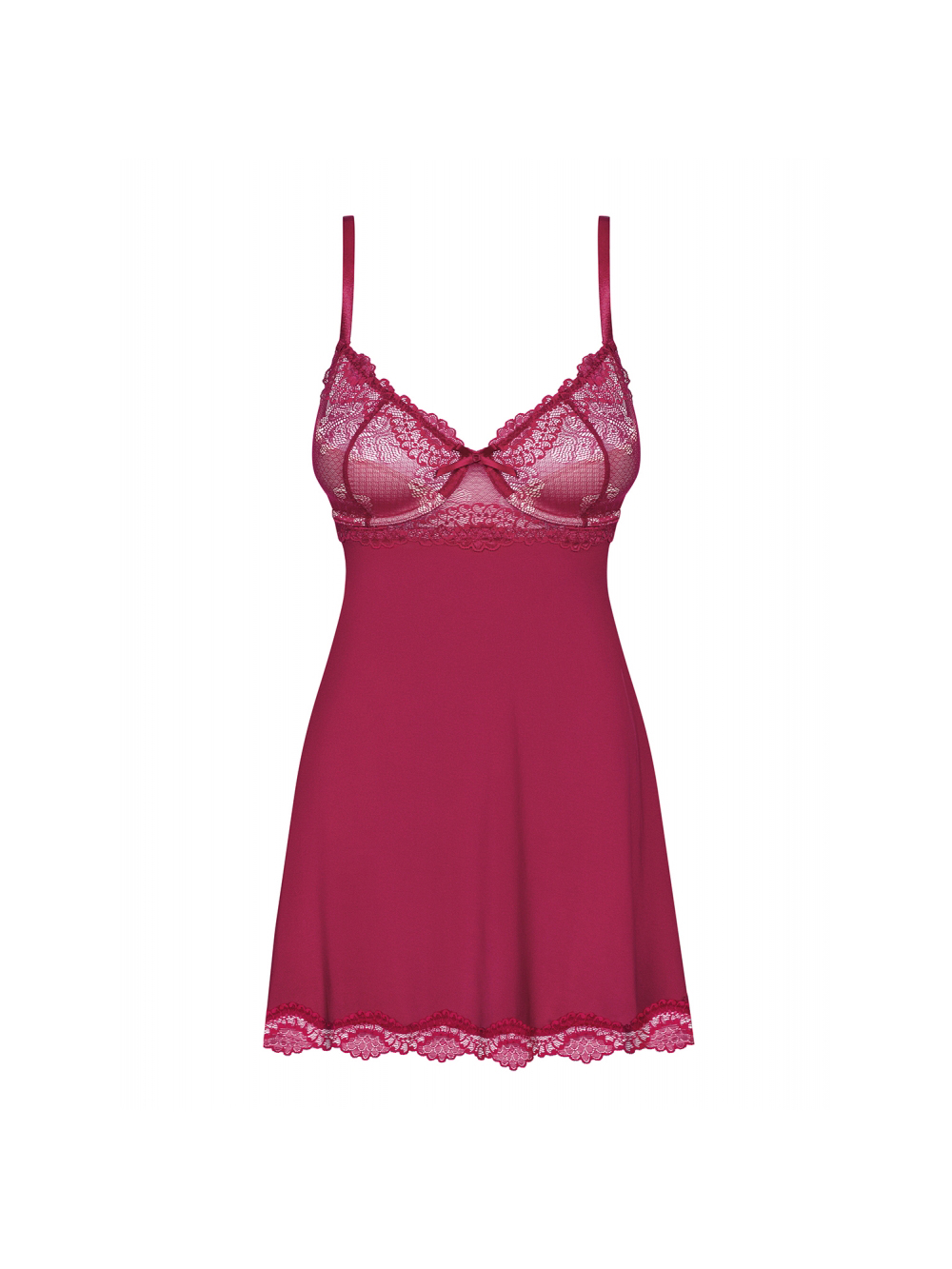 Nuisette Babydoll Rosalyne Cerise