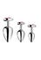 Kit de 3 Plugs Anal Métal Bijou Pink Heart Gem