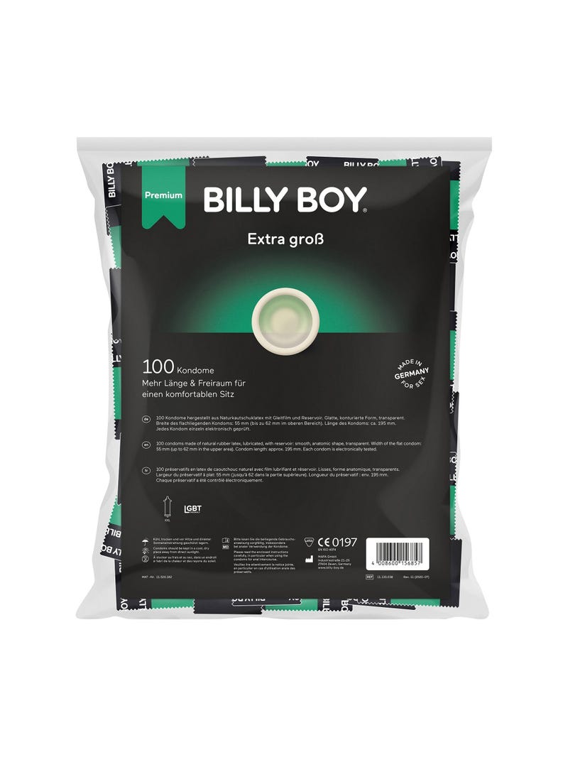 Confezione da 100 Preservativi Billy Boy XXL main product photo