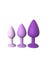 Kit de 3 Plugs Anal en Silicone Fantasy For Her Her Little Gems