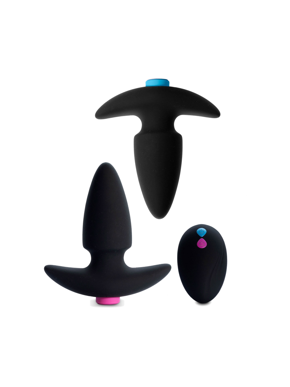 Kit de 2 Plugs Anal Vibrants Télécommandés FunkyButts