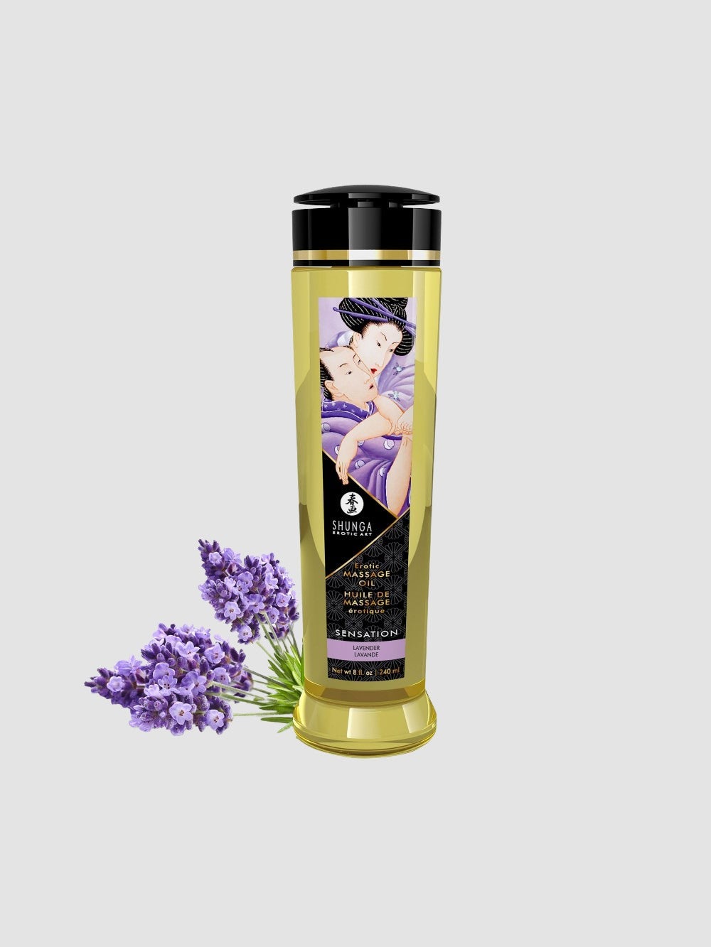 Shunga - Huile de massage Sensation/Lavende - 240 ml - Image 5