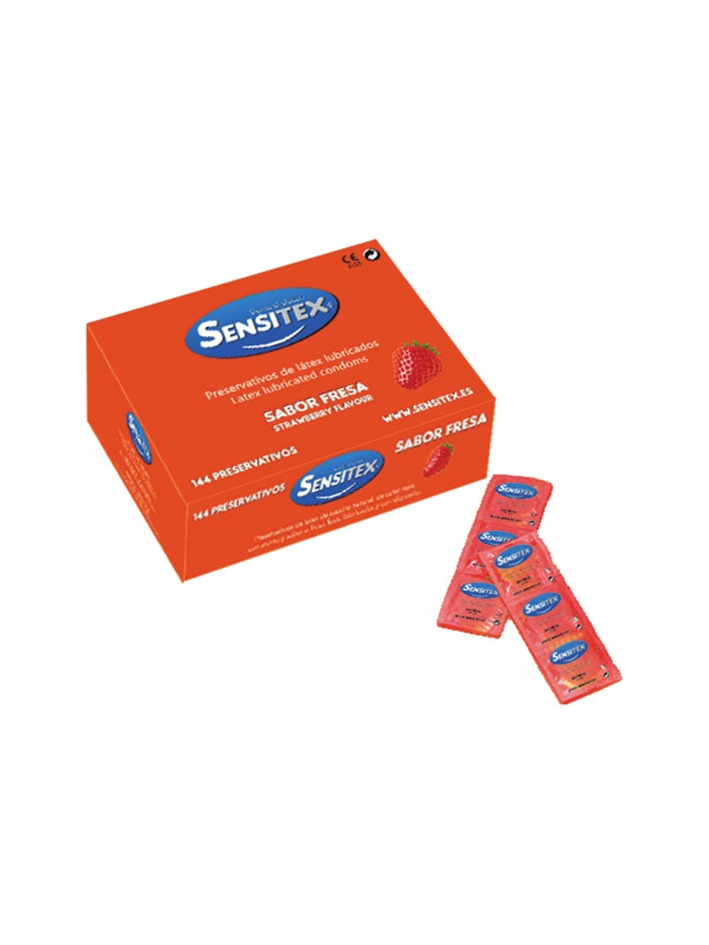 Préservatifs Fraise Sensitex Boîte de 144 main product photo