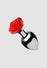 Plug Anal Métal Bijou Red Rose Small 