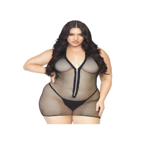 Robe Résille avec Fermeture Éclair GT