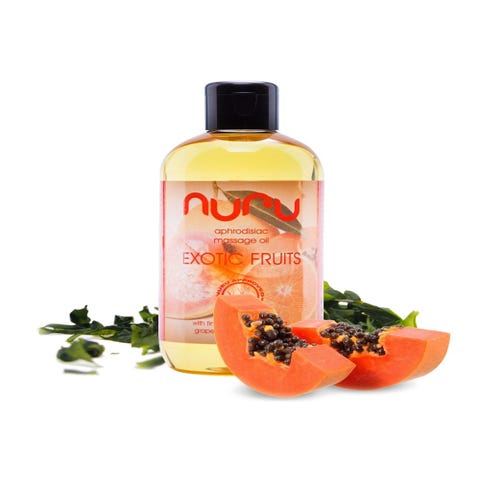 Huile de Massage Aphrodisiaque Nuru Fruits Exotiques 250 ml
