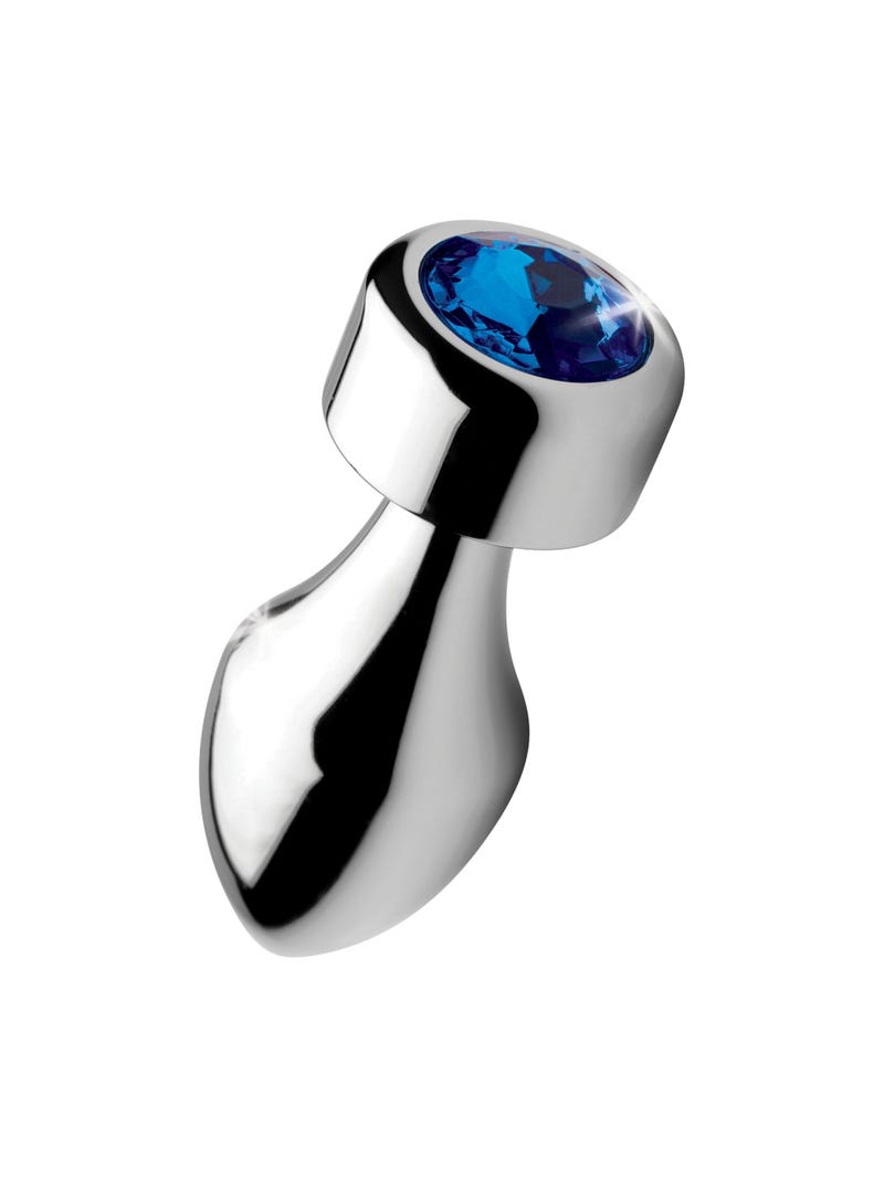 Plug Anale con Gioiello Weighted Blue Gem Small main product photo