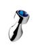 Plug Anale con Gioiello Weighted Blue Gem Small
