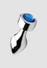 Plug Anal Métal Weighted Bijou Blue Gem Medium