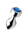 Plug Anale con Gioiello Weighted Blue Gem Medium