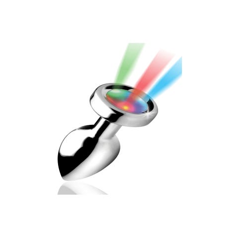 Plug Anal Métal Lumineux Light Up Small