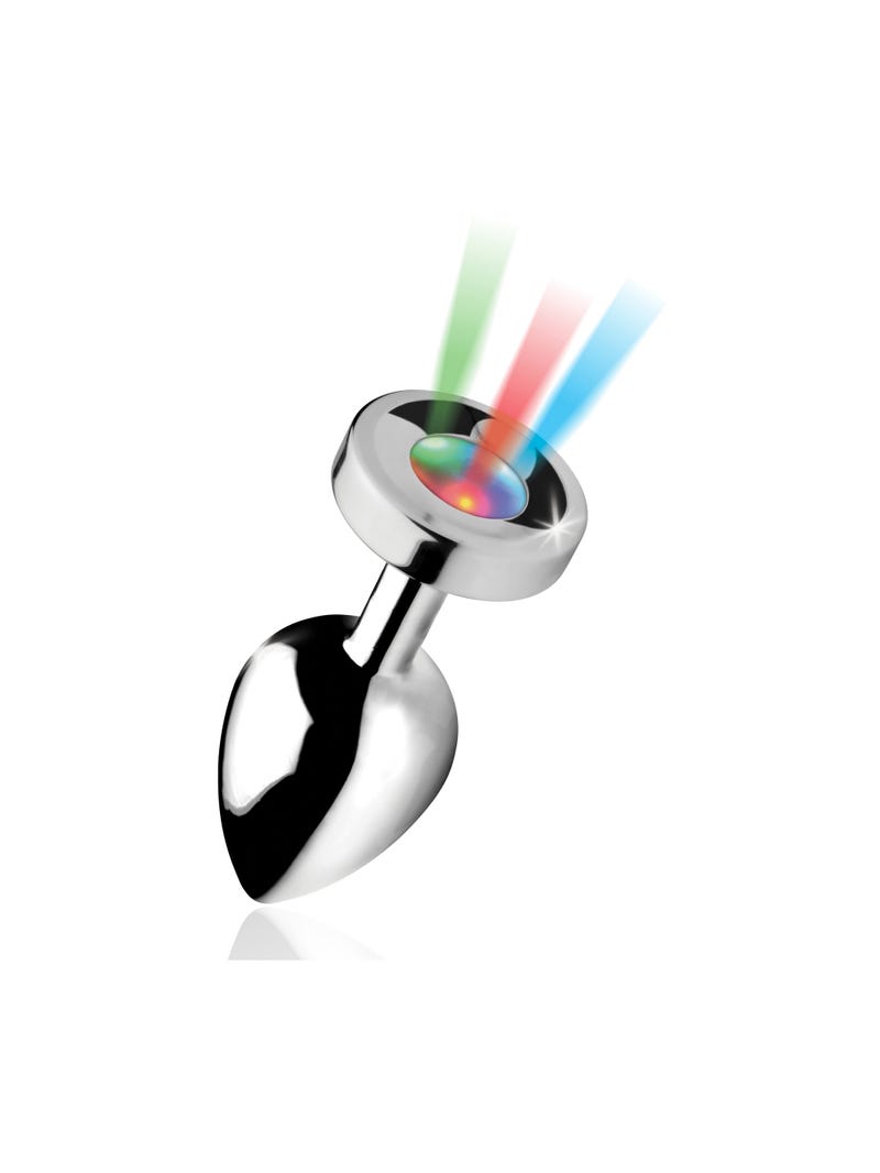 Plug Anale in Metallo Luminoso Light Up Large main product photo