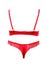 Ensemble 2 Pièces Dentelle Rouge