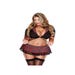 Costume 2 Piàces Dentelle à‰tudiante Sexy Rouge & Noir GT