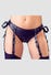 Soutien-Gorge Harnais Ouvert & Culotte Porte-Jarretelles À Menottes