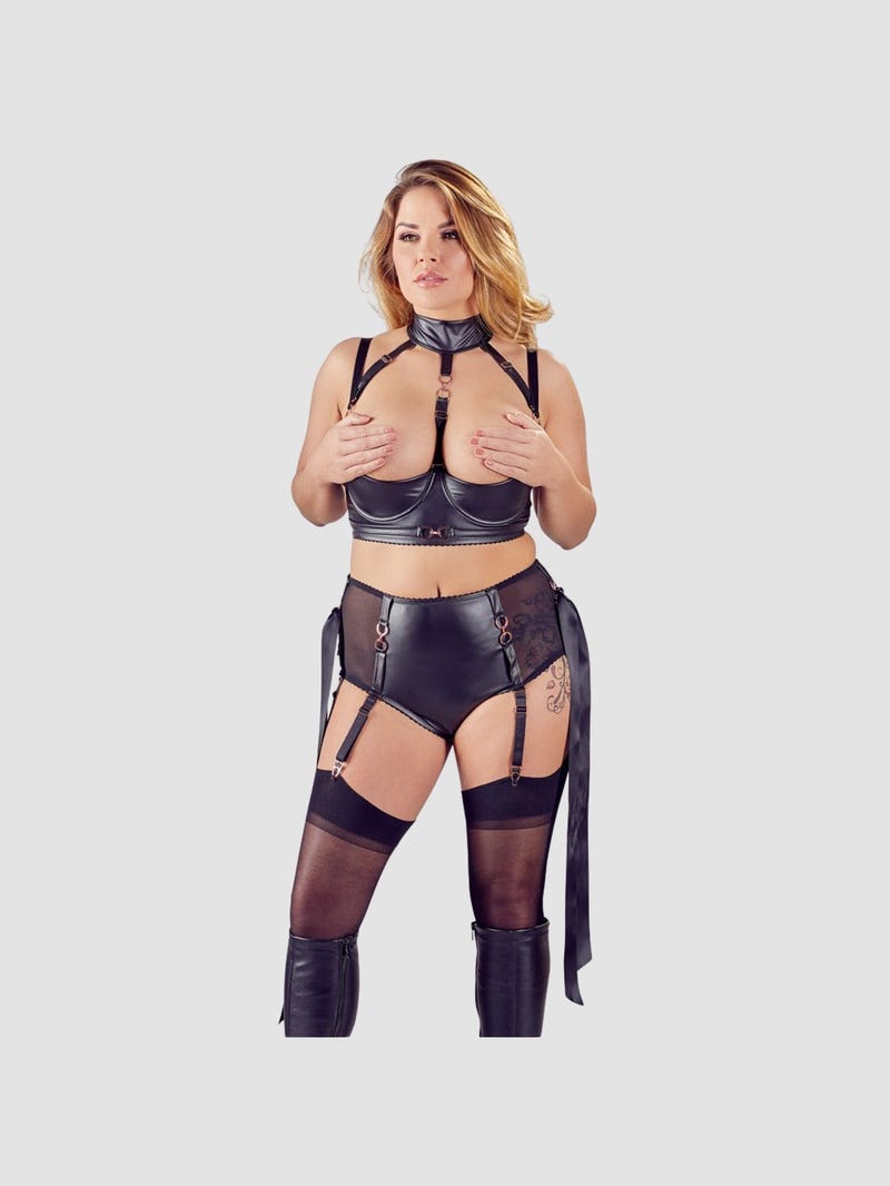 Ensemble 3 Pièces Ouvert Harnais & Maille Fine