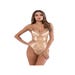 Body Beige in Pizzo e Raso