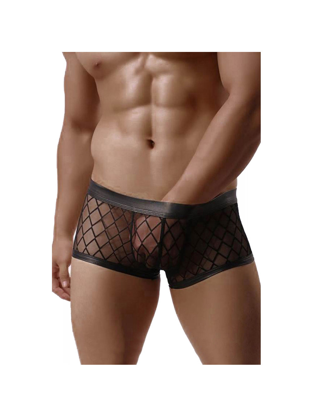 Boxer Neri MP056 a Quadretti