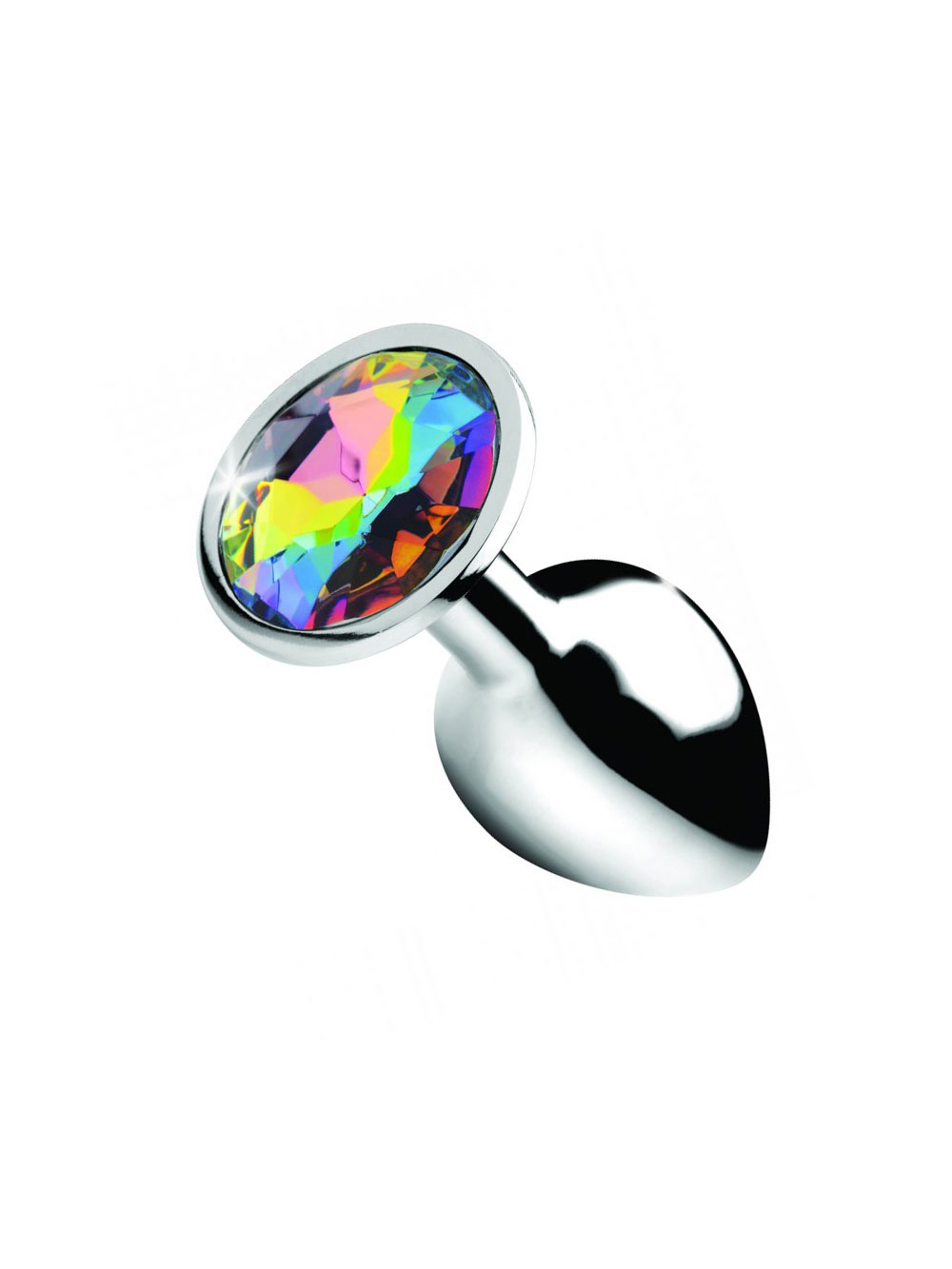 Plug Anale in Metallo Gioiello Rainbow Prism Gem Small main product photo