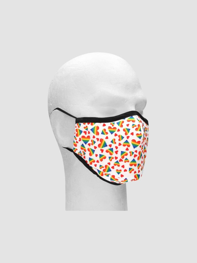 Masque de Protection Hearts Blanc