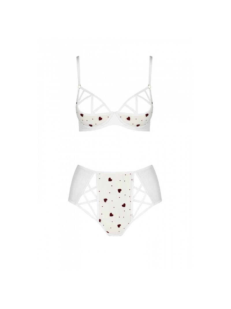 Ensemble 3 Piàces Ouvert Lovelia Blanc main product photo