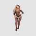 Combinaison Porte-Jarretelles Body String Noire