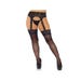 Collant Effet Porte-Jarretelles 1782 en Dentelle Noire