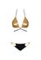 Costume da Bagno 2 Pezzi Oro & Nero Goldivia