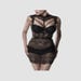 Robe Mini Dentelle & Lanières 15310 Romantic Noire