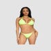 Bikini 2 Pièces 81638 Strass en Diamant Jaune