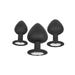 Kit 3 Plug Anali Gioiello in Silicone Gem Anal Kit