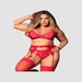 Ensemble 3 Pièces 8221 Dentelle Rouge GT