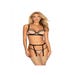 Ensemble 3 Piàces Nudelia Satiné Beige & Noir