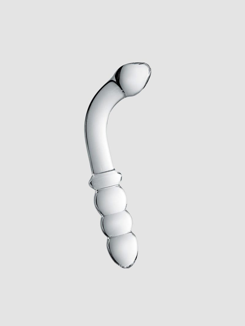 Dildo en Verre Point G & Plug Anal Glossy N°8
